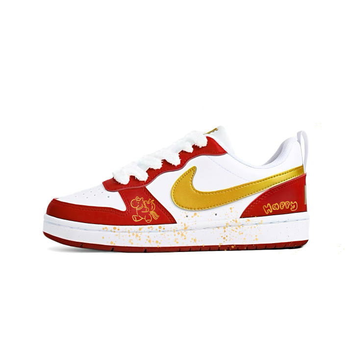 Nike Nike Court Borough Happy Ma, Gabee Manufacturing Leather Support Abrasion Resistant And Slip Resistant Low top