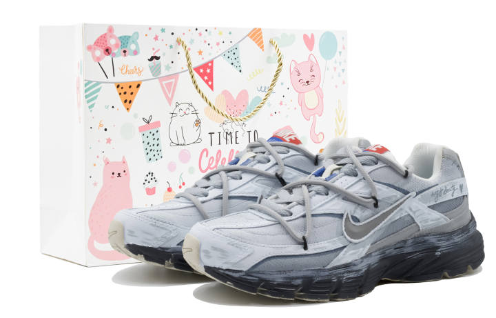 Nike Nike Initiator Cushioning Abrasion Resistant Slip Resistant Low top Running Shoes Unisex Blue Gray
