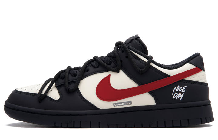 Nike Nike Dunk Houston Low top Skateboard Shoes Unisex Black White Red