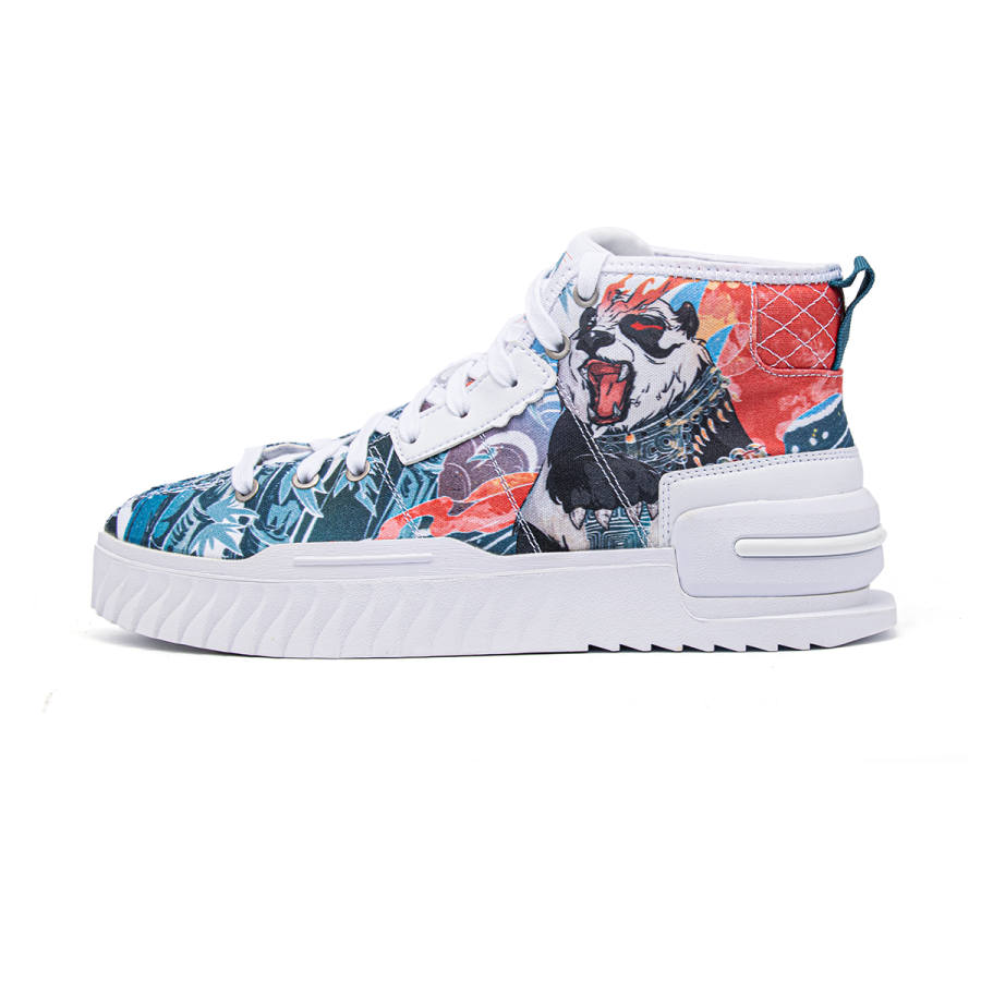 PEAK Love Lock Customer X Iron Eating Beast High top Skateboard Shoes Unisex G0960400 Scarlet