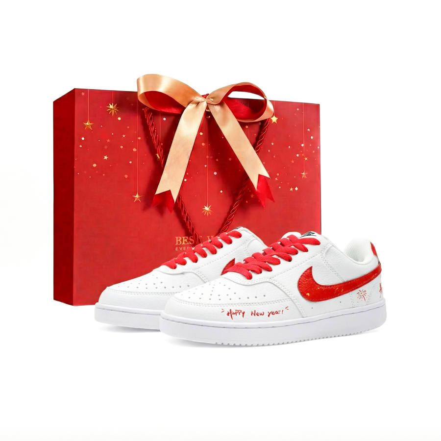 Nike Nike Court Vision 1 Fu Li Welcome Spring Shopping Bag Slip Resistant Cushioning Abrasion Resistant Low top