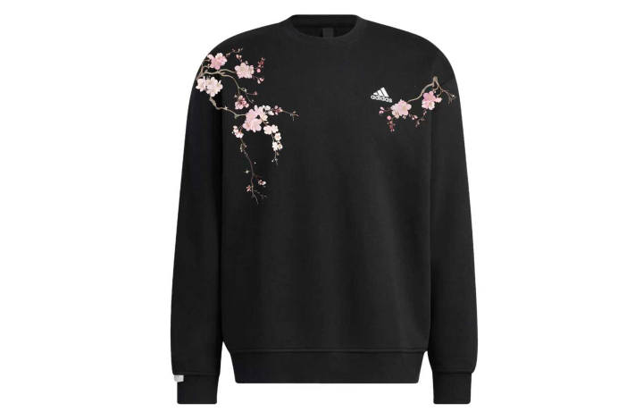 Adidas Adidas LABEL Sweatshirts Unisex Black Crew Neck Moderate Regular