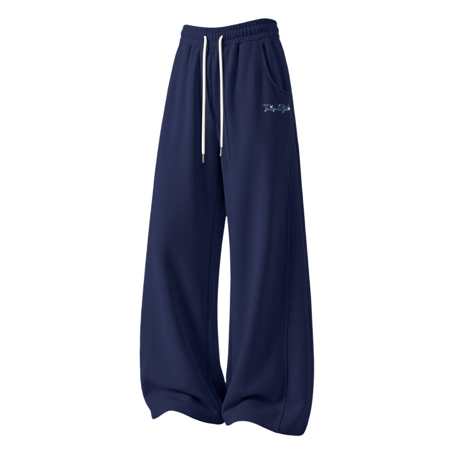 Tonlion Casual Pants Women's Moderate Wide Leg Pants