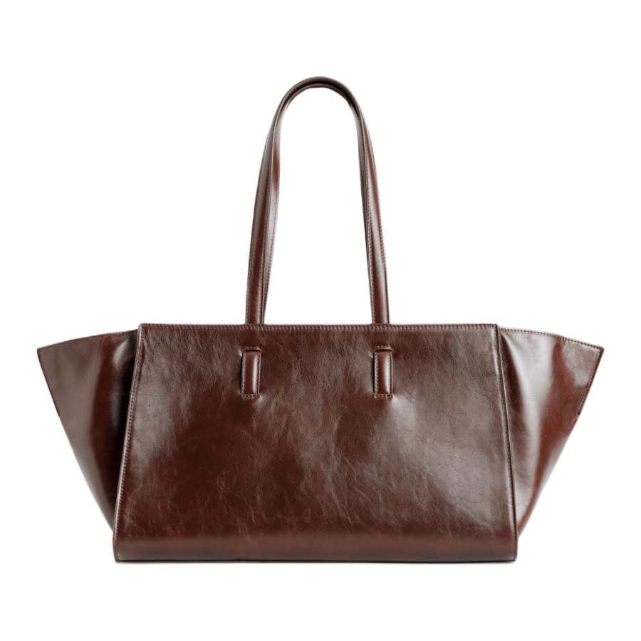COS Cow Leather Shoulder Bag Women's Brown