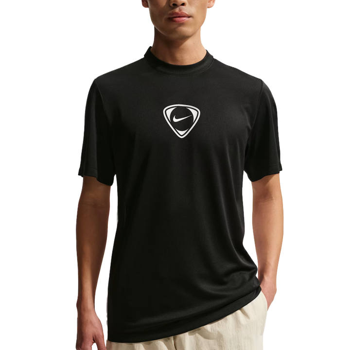 Nike Nike Dri Fit T Shirts Men's Black/White/White Crew Neck Moderate