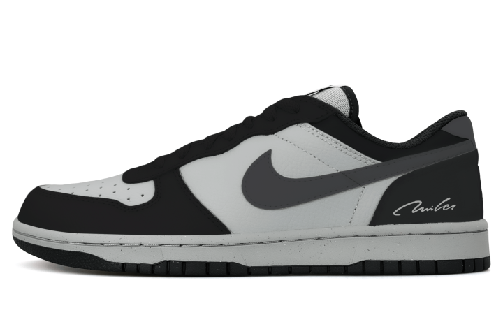 Nike Nike Big Abrasion Resistant Slip Resistant Low top Skateboard Shoes Men's Black Gray