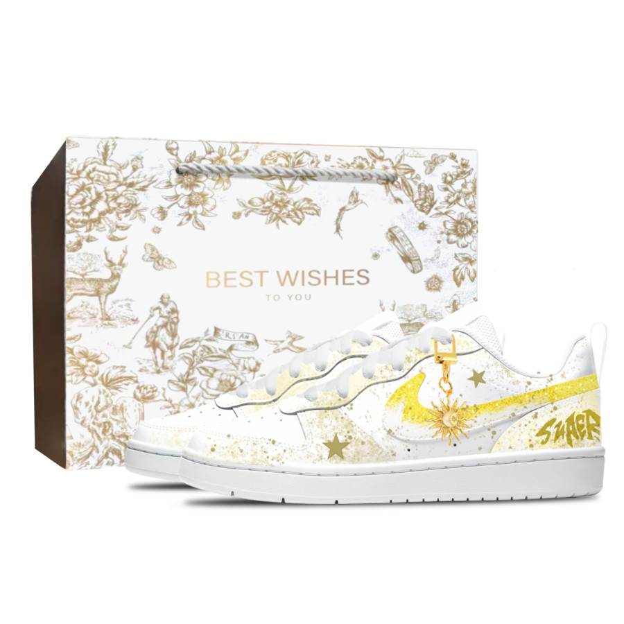Nike Nike Court Borough Hoshino Wangjin Leather Slip Resistant Cushioning Abrasion Resistant Low top