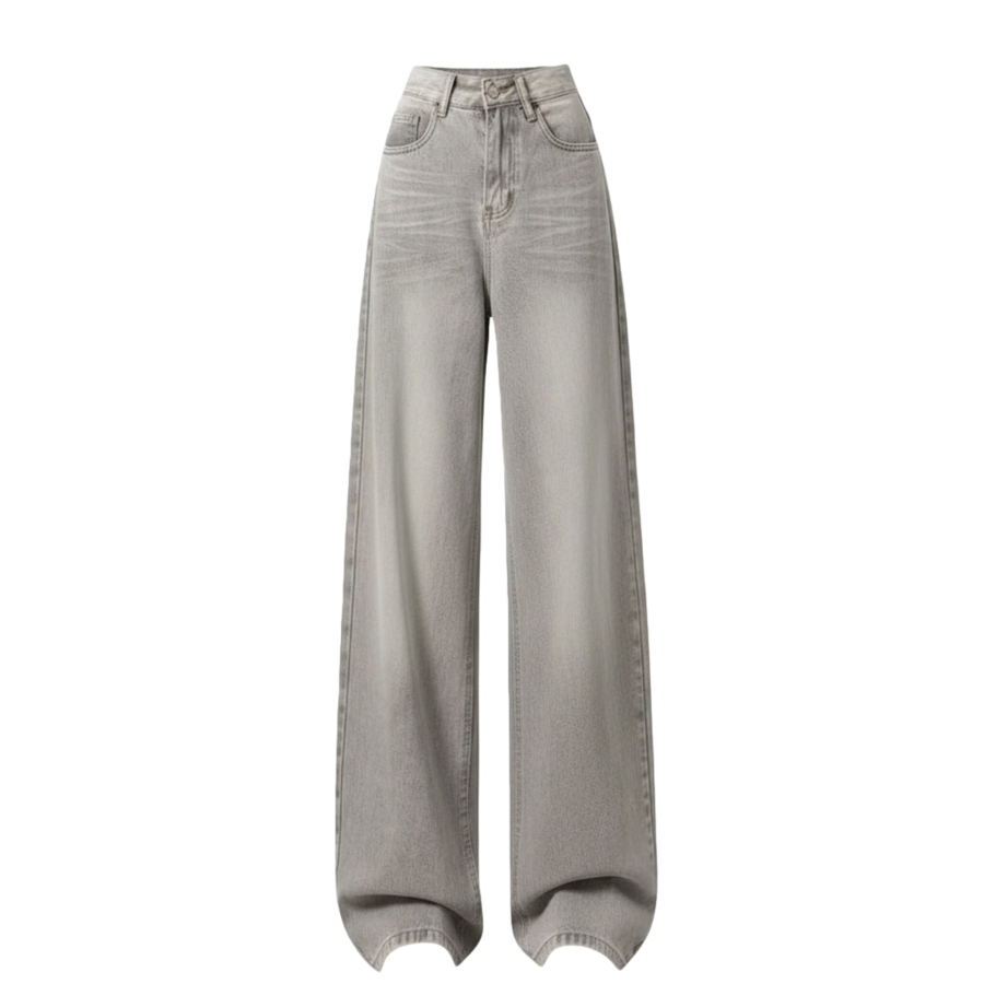 Sugarfunk Jeans Women's Gray Moderate Wide Leg Pants