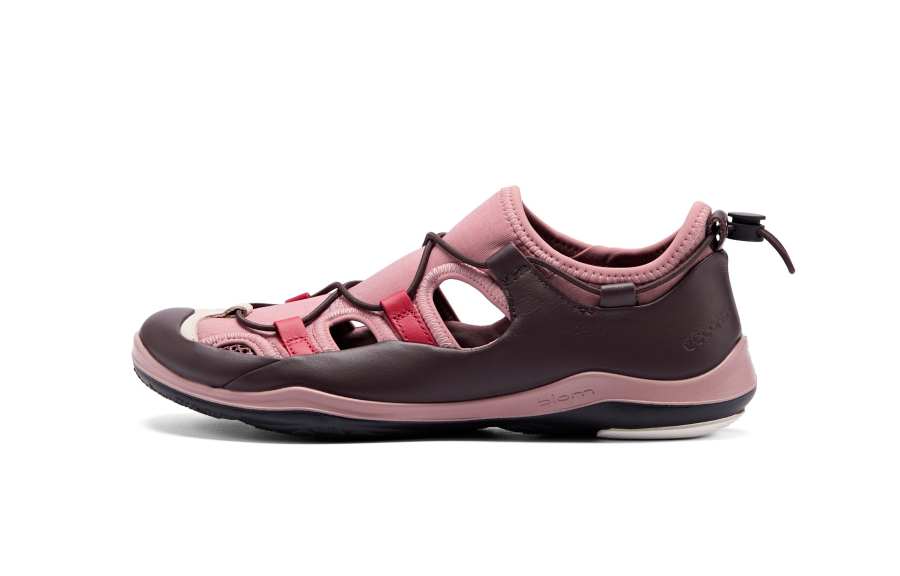 Ecco SS26 BIOM LITE TR Collection Cow Leather Low top Casual Shoes Women's Multicolor/Rouge Red 840153
