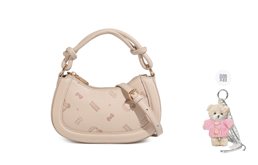 Disney Minnie Pu One Shoulder Handbag Regular Women's Multicolor