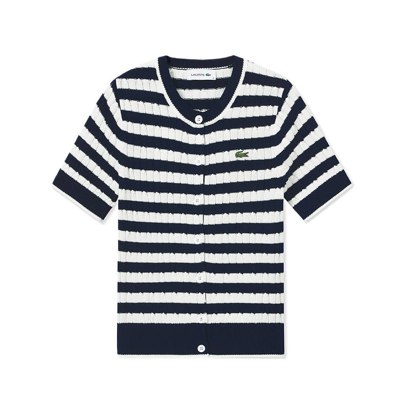 LACOSTE Knitwear Women's V Neck Moderate