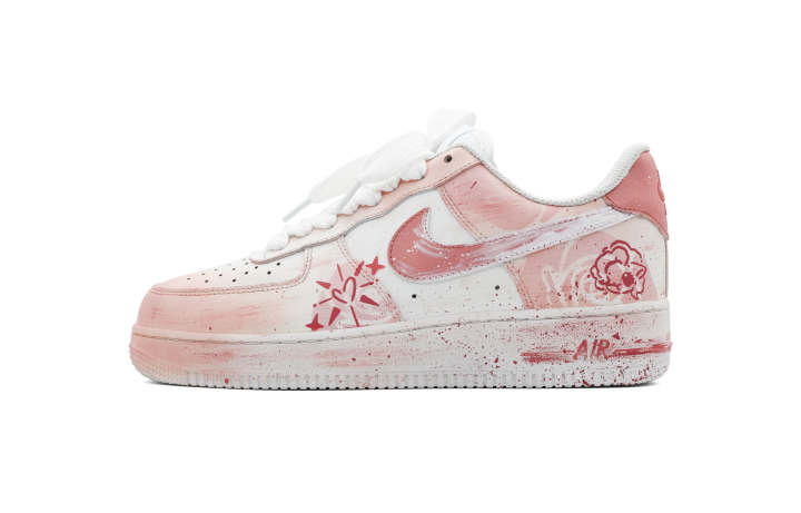 Nike Nike Air Force 1 Peach Blossom Abrasion Resistant Slip Resistant Abrasion Resistant Slip Resistant Low top
