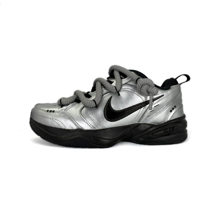 Nike Nike Air Monarch 4 Abrasion Resistant Abrasion Resistant Low top Chunky Sneakers Unisex Silver
