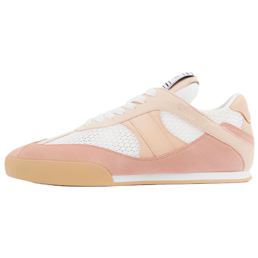 Chloé Chloe Kick Cow Leather Low top Casual Shoes Women's Rose