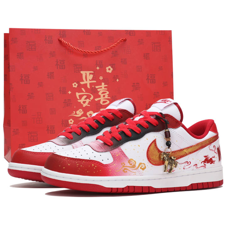 Nike Nike Big Low top Skateboard Shoes Men's Red White