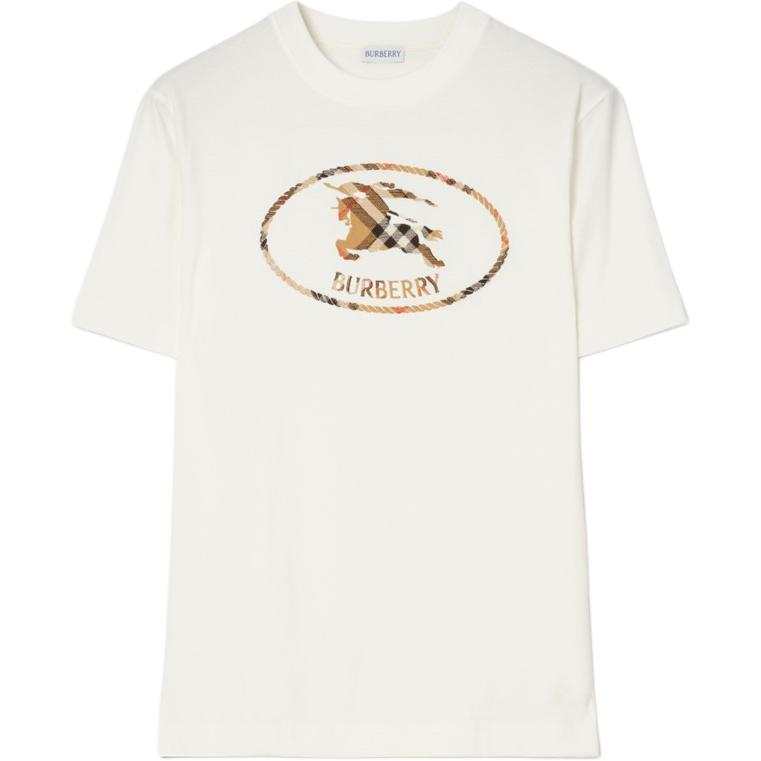 Burberry SS26 T Shirt Slim Fit Men's White