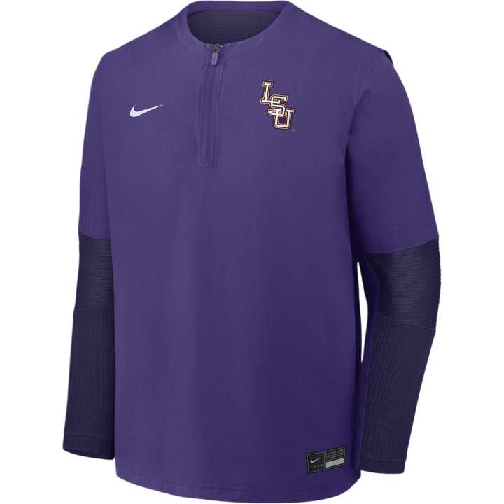 Nike Nike Lsu Dugout Men's Nike Dri-FIT College 1/4-Zip Long-Sleeve Windshirt