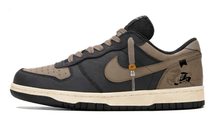 Nike Nike Big Abrasion Resistant Abrasion Resistant Low top Skateboard Shoes Men's Brown Black
