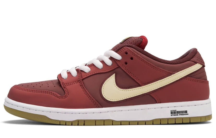 Nike Nike Dunk SB Lucky Red A Low top Skateboard Shoes Unisex Red Yellow