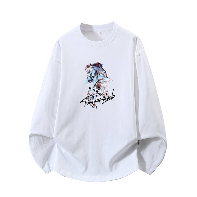 Tonlion T Shirts Unisex Crew Neck Moderate Straight Fit