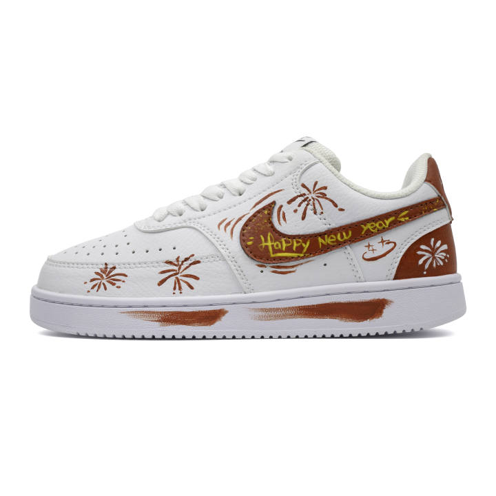 Nike Nike Court Vision 1 Skateboard Shoes Unisex Low Top Red