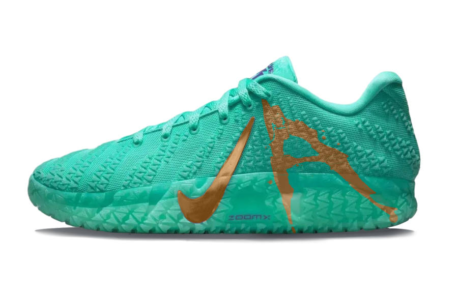Nike Nike Ja Morant 3 Free Goddess Slip Resistant Slip Resistant Low top Basketball Shoes Men's Turquoises Green