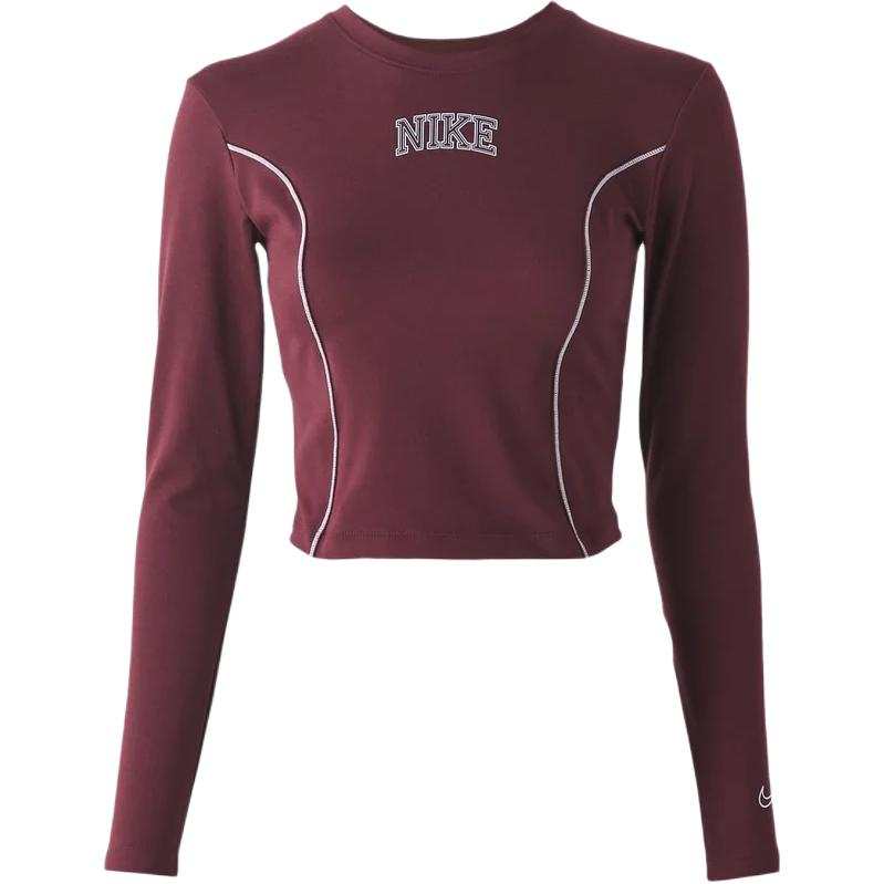 Nike Nike T Shirts Women's Burgundy Crew Neck