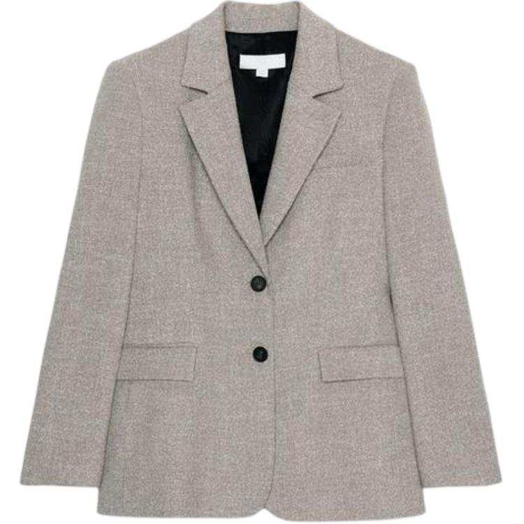 ZARA Business Suits Women's Light Sand Lapel