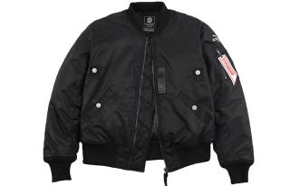 ENSHADOWER Winter Waterproof Short Pilot Fleece Lined Jacket With Zipper Puffer Jacket Unisex Black