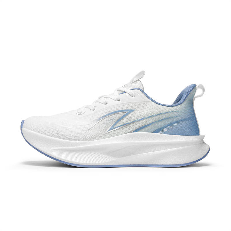 WARRIOR Cushioning Abrasion Resistant Lightweight Height Increasing Low top Running Shoes Men's White Blue Teal