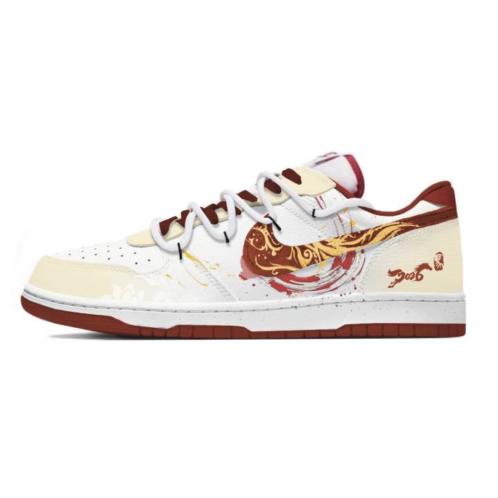 Nike Nike Big Fiery Snowfall Leather Height Increasing, Abrasion Resistant, Lightweight, And Breathable Low top