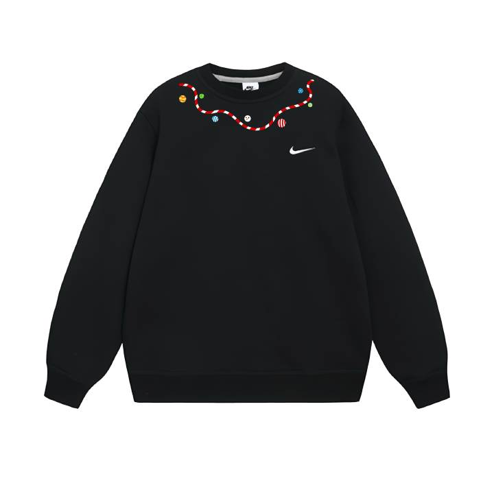 Nike Nike Club Sweatshirts Unisex Black Crew Neck Moderate Regular