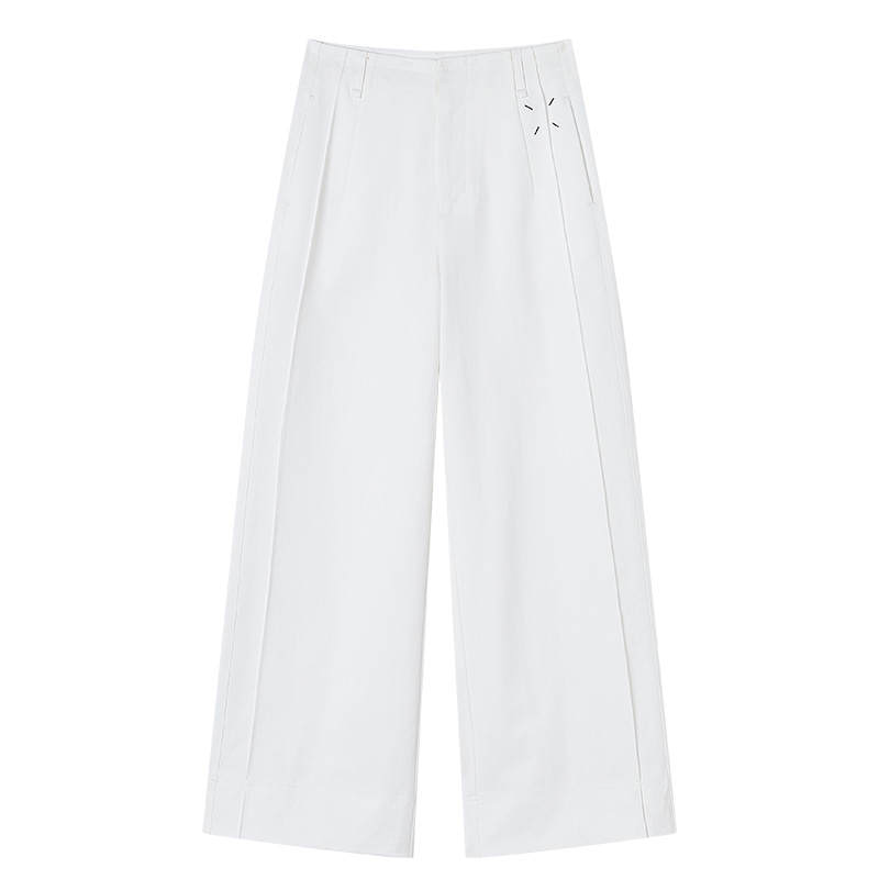 XIANGYING Casual Pants Women's Moderate Wide Leg Pants