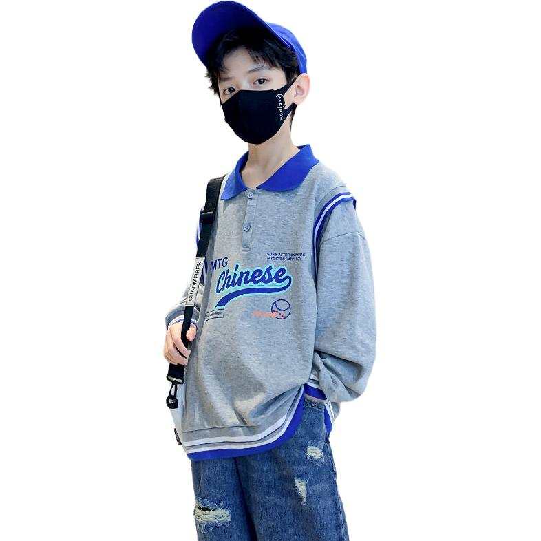 EASTERN CAMEL EASTERN CAMEL Kids Sweatshirts Polo Collar Moderate