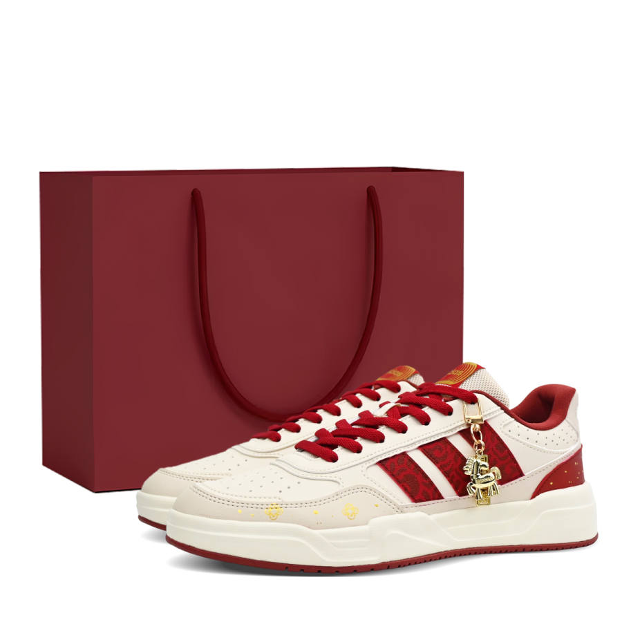Adidas Adidas LITE BALLER CNY New Year Edition, Horse Year Limited, Ma Shiyuan, Shopping Bag Low top Skateboard Shoes Unisex