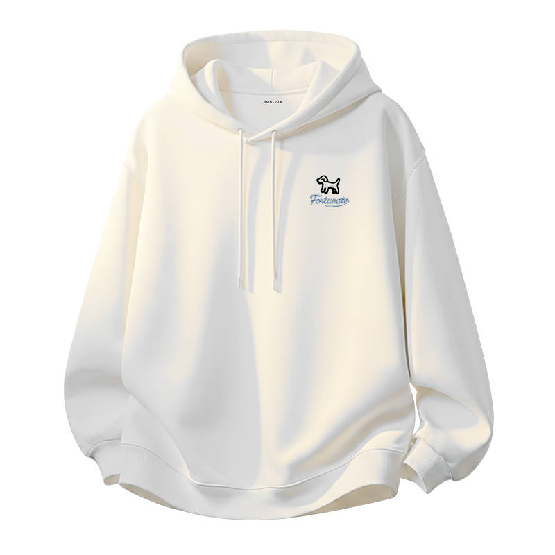 Tonlion Sweatshirts Unisex Hooded Moderate Regular