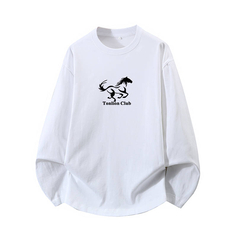 Tonlion T Shirts Unisex Crew Neck Moderate Straight Fit