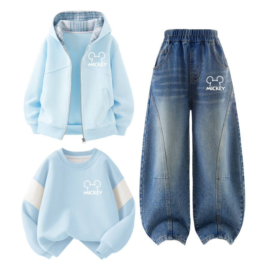 Disney Kids Casual Sportswear Crew Neck Moderate