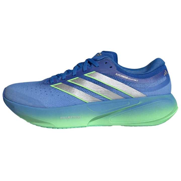 Adidas Adidas SUPERNOVA SOLUTION 3 Breathable Support Breathable Support Running Shoes Men's Blue Green
