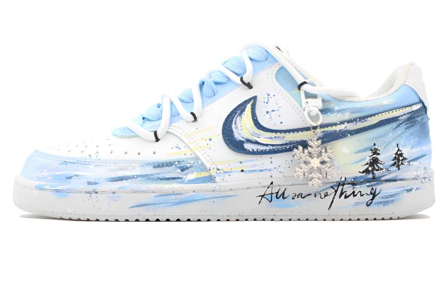 Nike Nike Court Vision 1 Skateboard Shoes Unisex Low Top Sky Blue