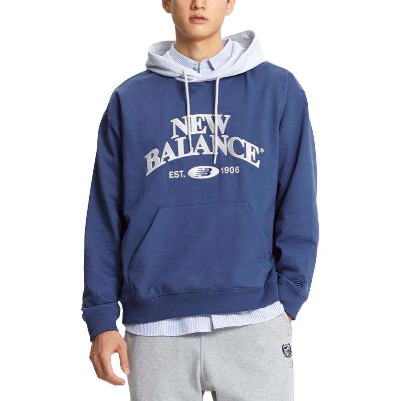 New Balance New Balance Sweatshirts Unisex Blue Hooded Moderate
