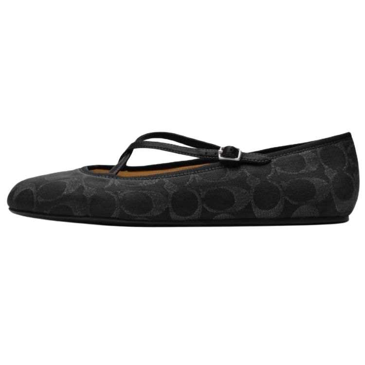 COACH Phoebe Sheepskin Casual Shoes Women's Black