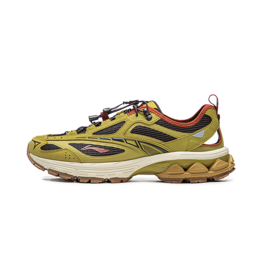 Li-Ning Li Ning Fuyao 2.0 Trail V3 Cushioning Slip Resistant Abrasion Resistant Low top Casual Running Shoes Men's Green Black