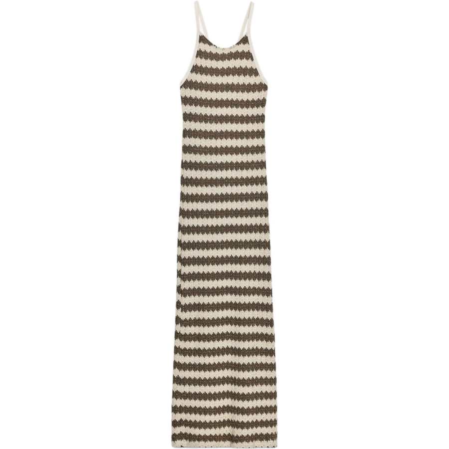 ZARA Slip Dresses Women's Beige Halter Moderate Long Skirt