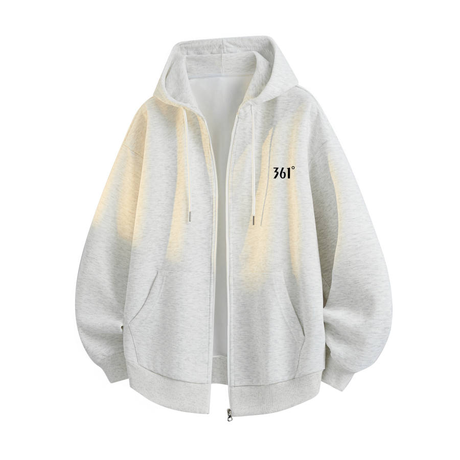 361° Sweatshirts Unisex Hooded Non Detachable Moderate Cardigan