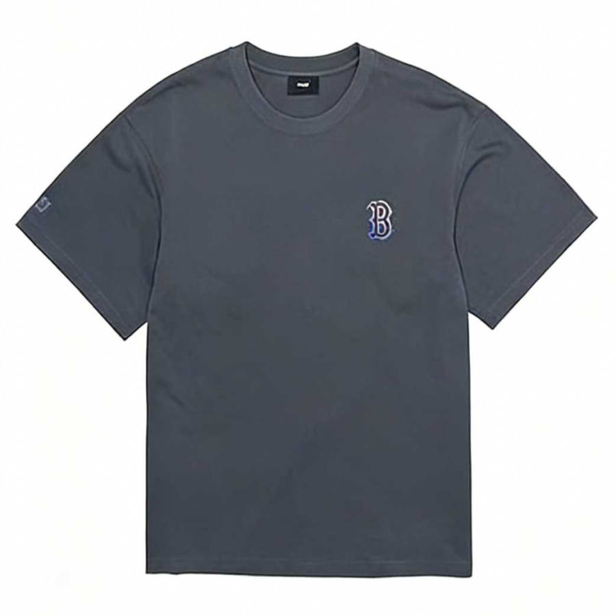 MLB T Shirts Unisex Boston Red Sox/Dark Gray Crew Neck Moderate