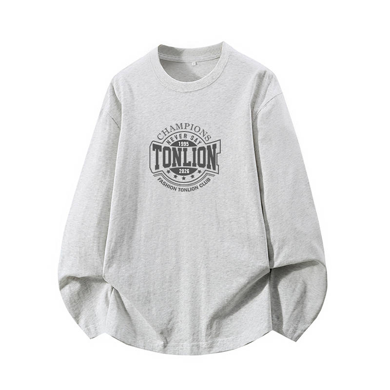 Tonlion T Shirts Unisex Crew Neck Moderate Straight Fit