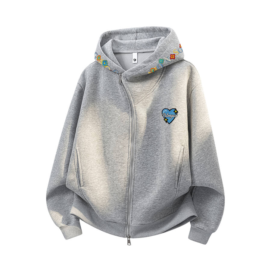 PAL ONGACO Sweatshirts Unisex Hooded Moderate Cardigan