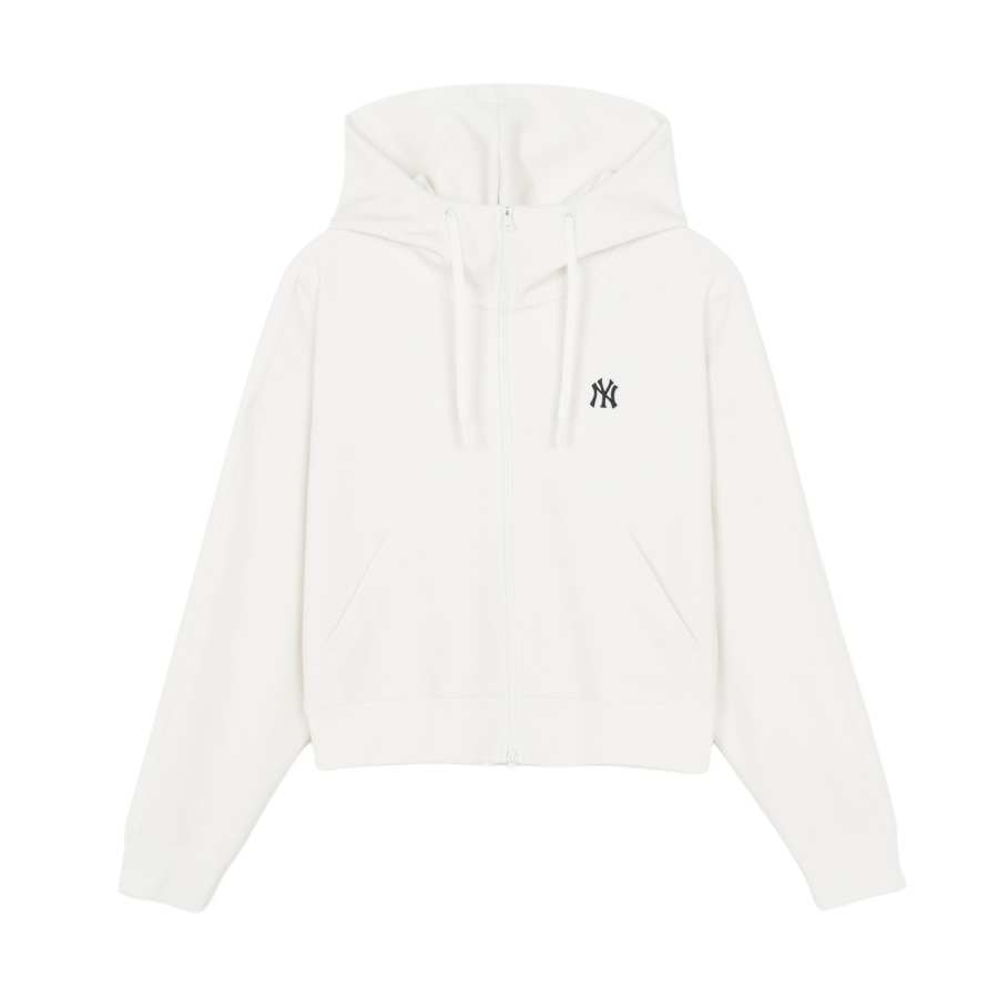MLB Sweatshirts Women's White Hooded Moderate Cardigan