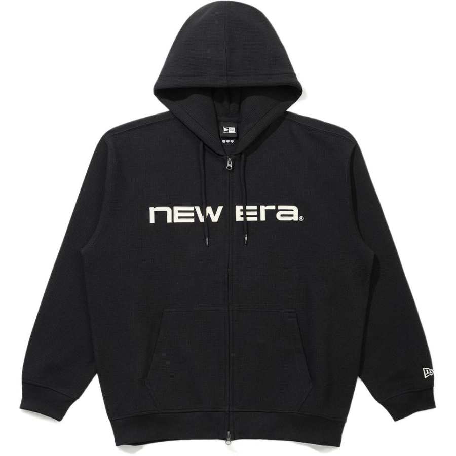 New Era SS26 AP WAFFLE HOOD JACKET FT61 BLK Jacket Korean Style Unisex